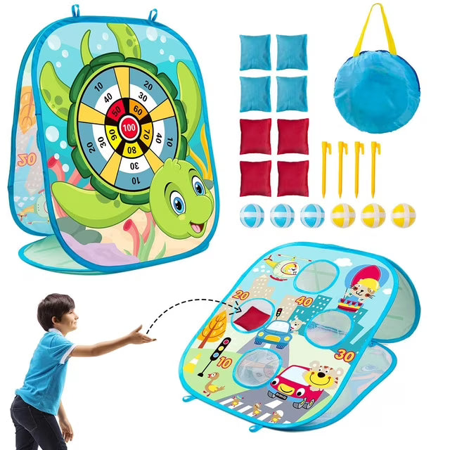 3-in-1 žaidimas „Tossing Game Board“
