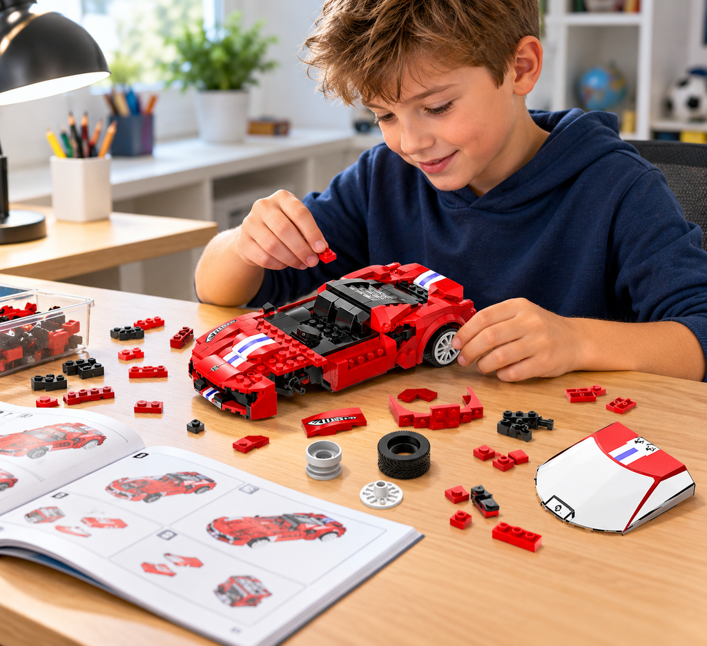 Lenktyninio automobilio konstruktorius valdomas pulteliu