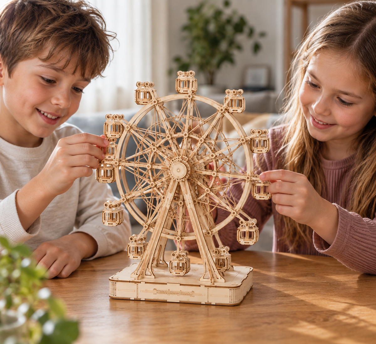 FERRIS WHEEL medinis 3D konstruktorius – apžvalgos ratas