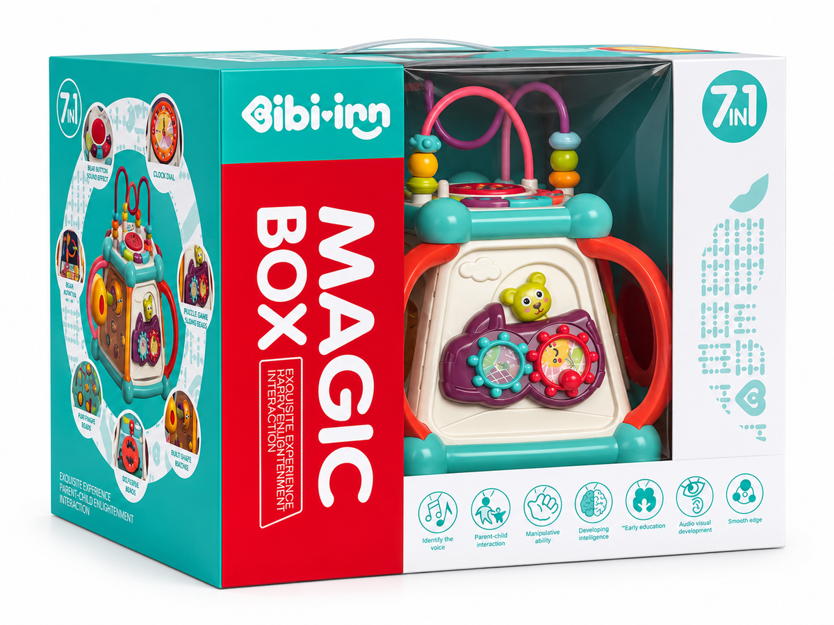 MAGIC BOX 7-in-1 lavinamasis žaislas kūdikiams