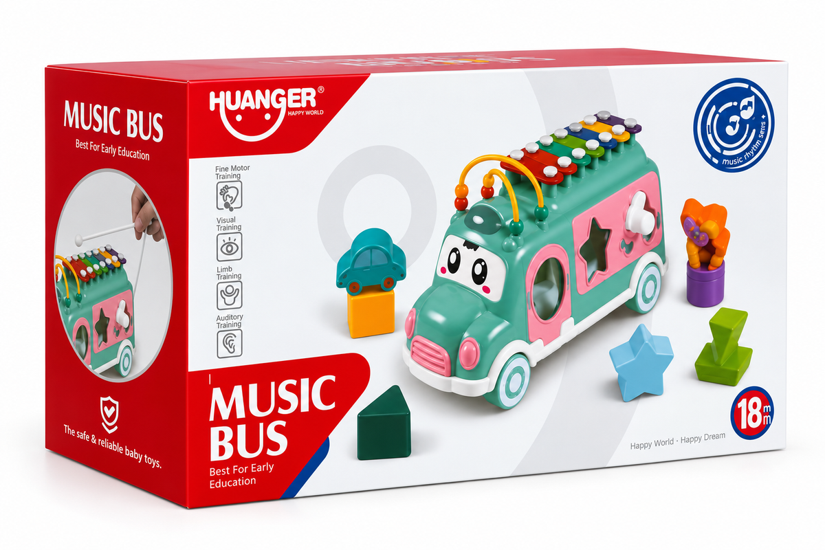 "Music Bus" lavinamasis žaislas mažiesiems