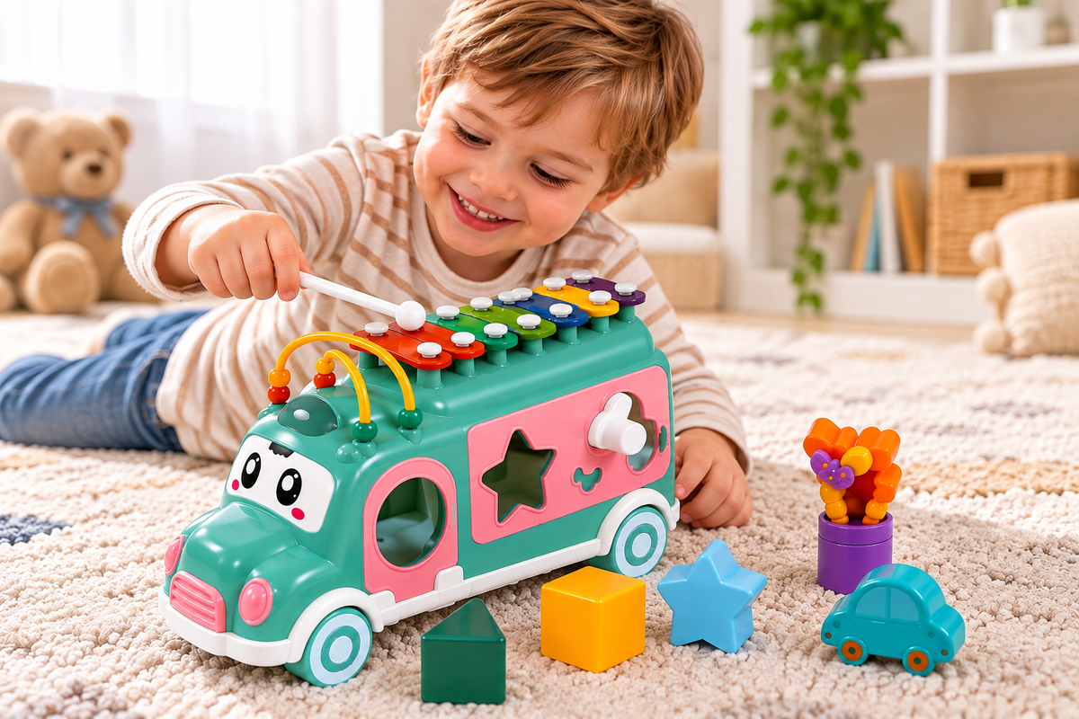 "Music Bus" lavinamasis žaislas mažiesiems
