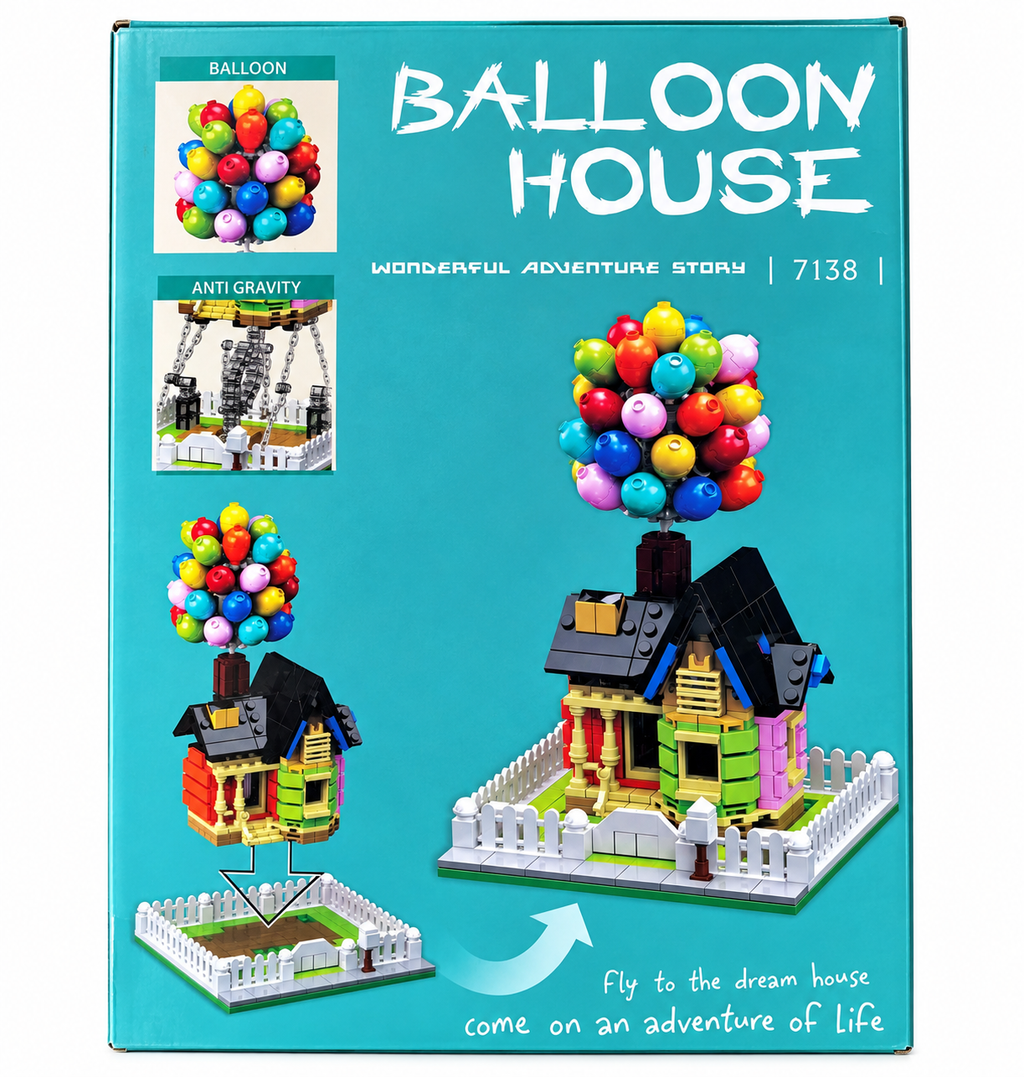 BALOON HOUSE  namelio su balionais konstruktorius