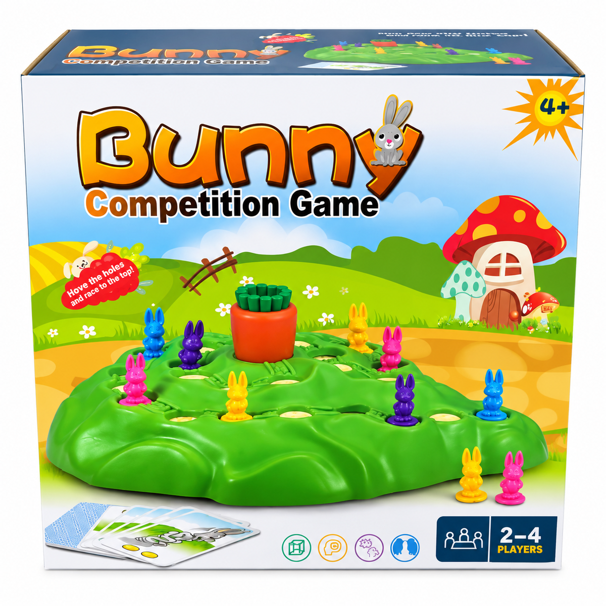 BUNNY COMPETITION GAME stalo žaidimas - kiškučių lentynės