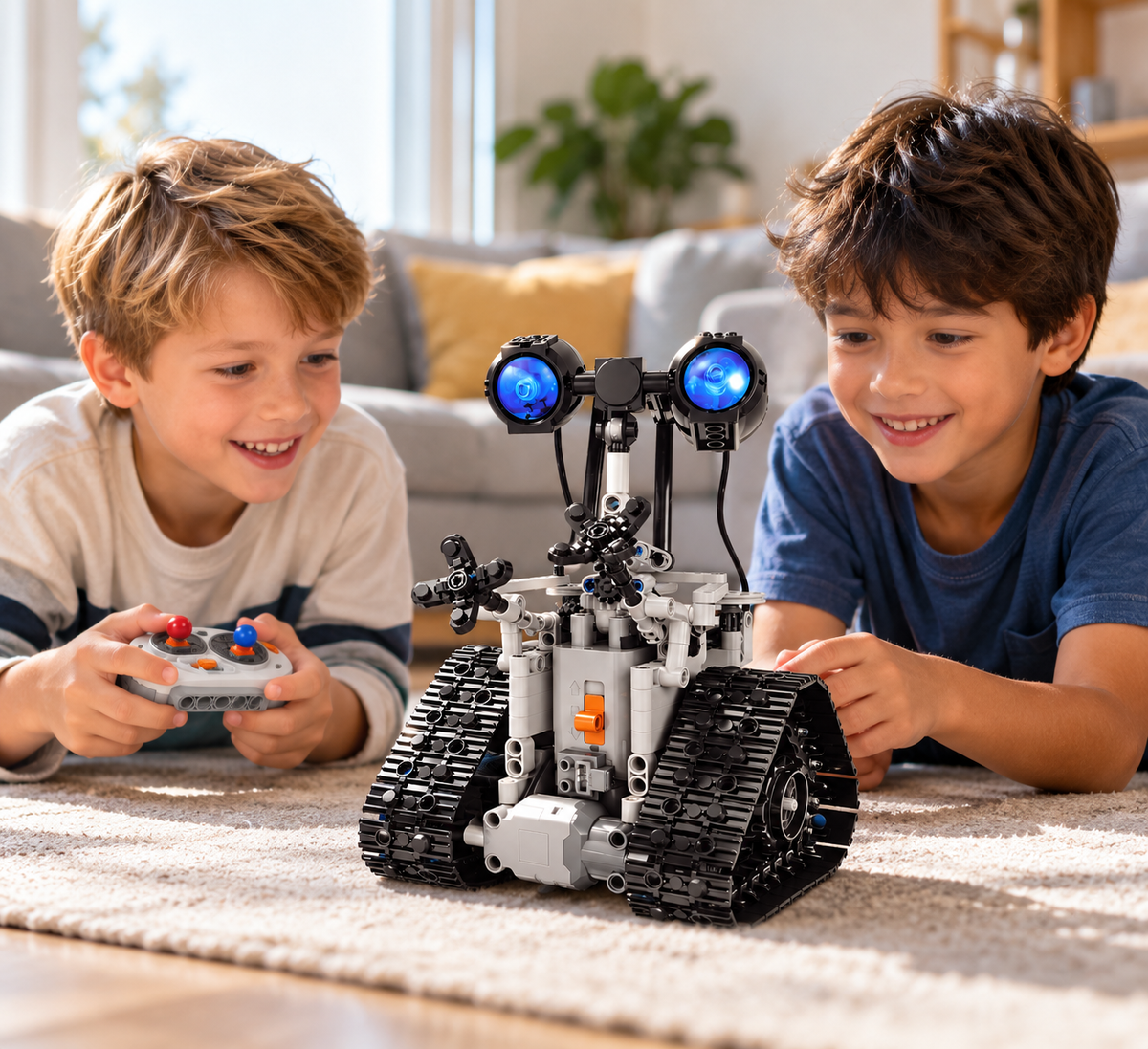 Nuotoliniu būdu valdomas robotas-konstruktorius „Technology Assembly“