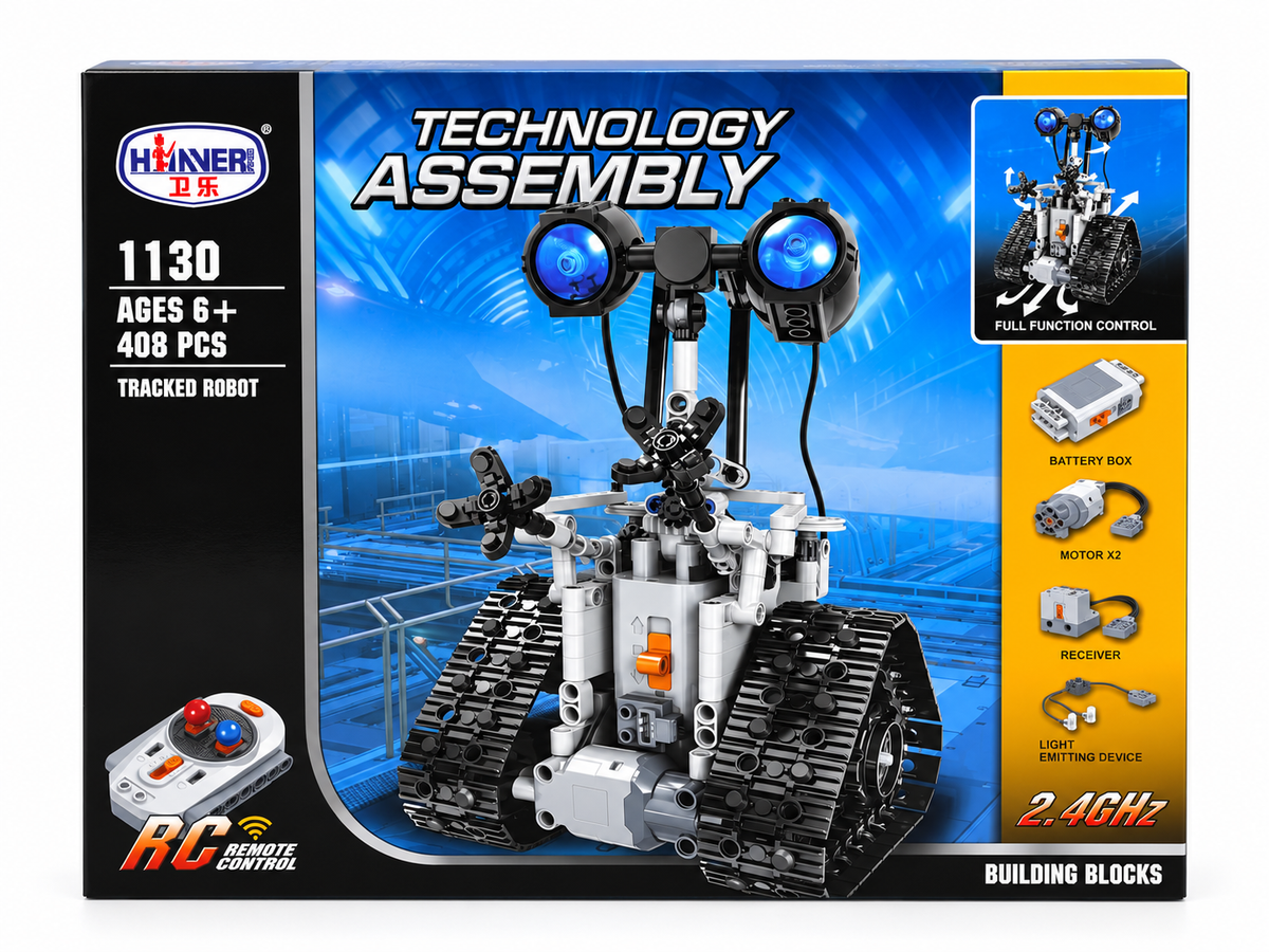Nuotoliniu būdu valdomas robotas-konstruktorius „Technology Assembly“