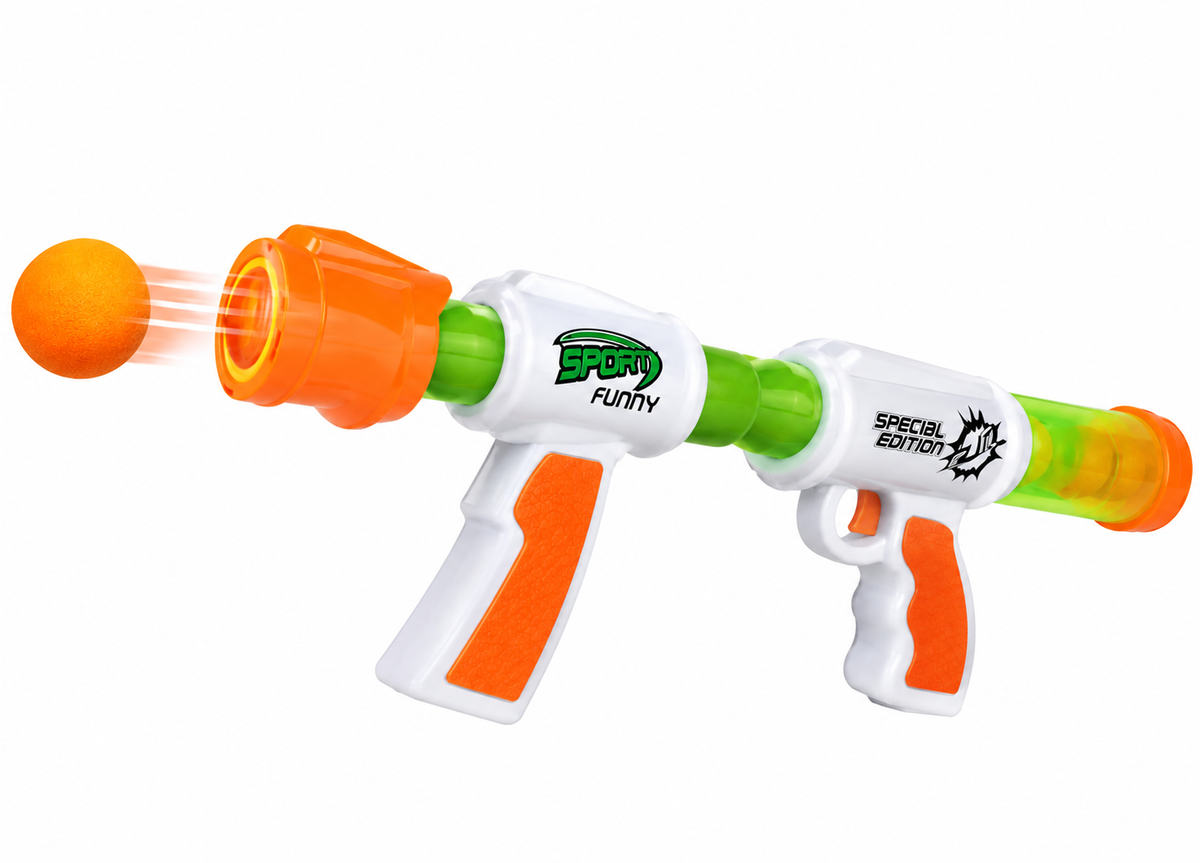 AIR POPPER žaislinis šautuvas ir taikinys